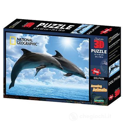 PUZZLE DELFINI 3D NAT GEO 500 PEZZI