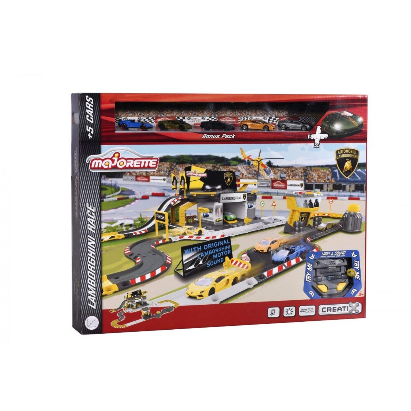 LAMBORGHINI PISTA RACE CON 5 AUTO