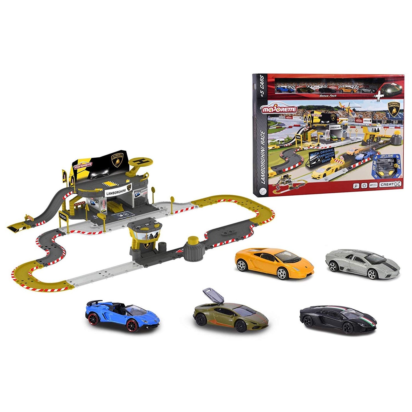 LAMBORGHINI PISTA RACE CON 5 AUTO