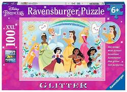 DISNEY PRINCESS GLITTER PUZZLE 100 PZ XXL