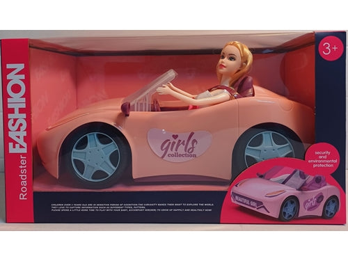 BAMBOLA CON AUTO CABRIO