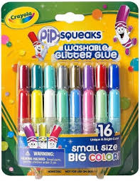 16 MINICOLLE GLITTER LAVABILI