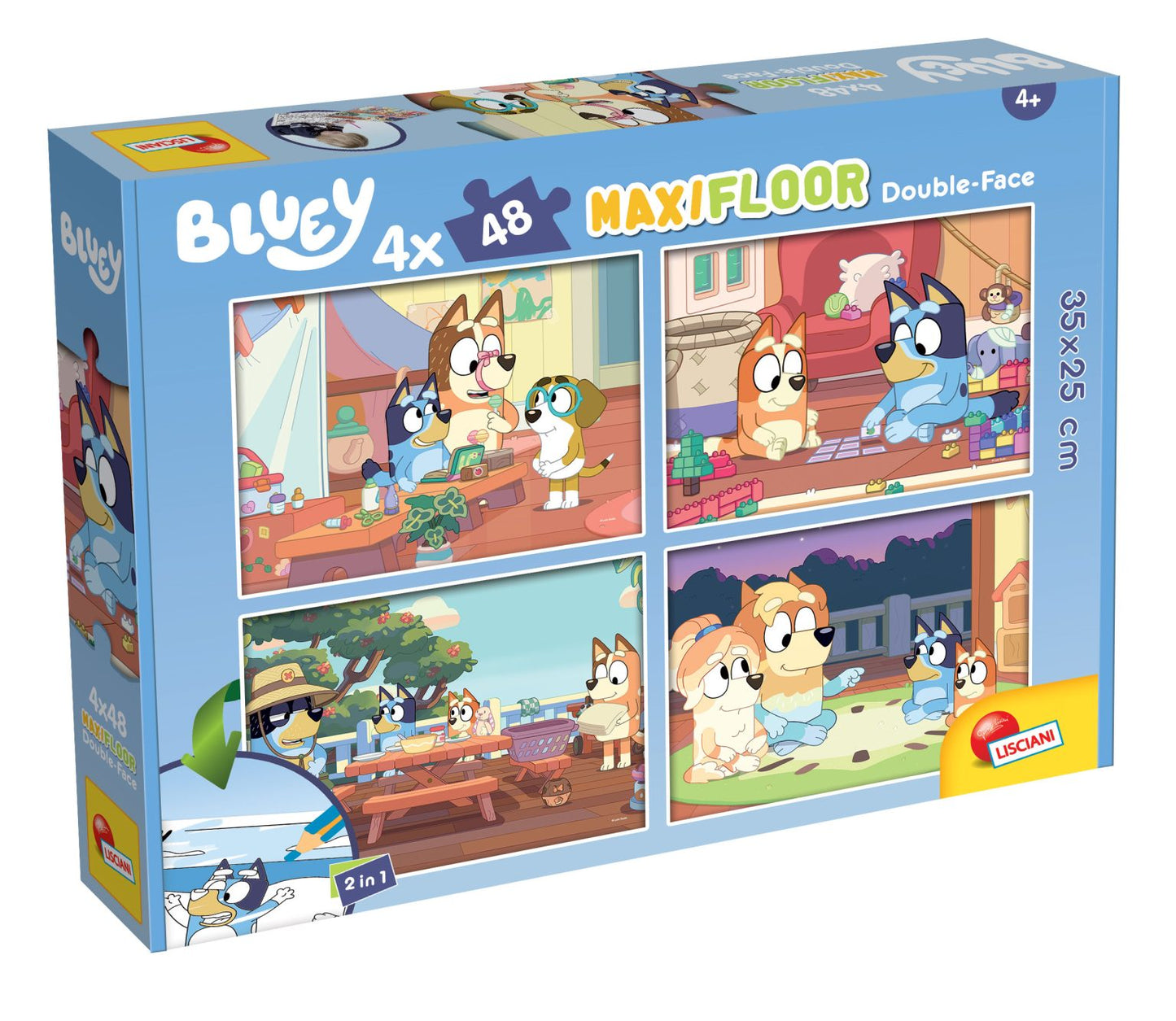 BLUEY PUZZLE DF MAXI FLOOR 4 X 48