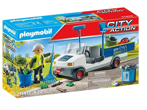 PULIZIA DELLA CITTA CON IL VEICOLO