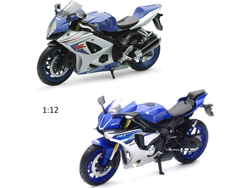 MOTO STRADA 1:12 ASS.YAMAHA SUZUKI KAWASAKI