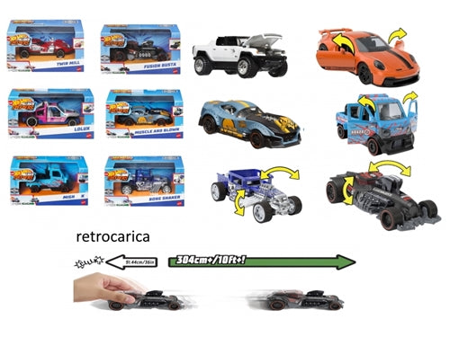 HW VEICOLI RETROCARICA 1:43 ASS