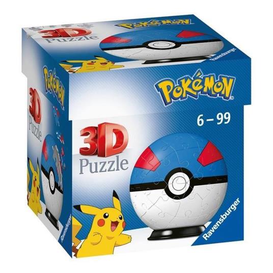 3D PUZZLE POKEMON POKEBALL BLU