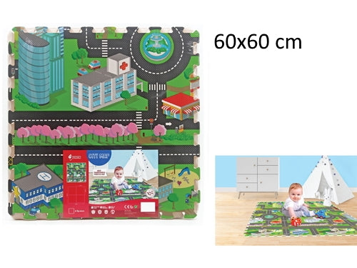 TAPPETINO PUZZLE MAPPA CITTA