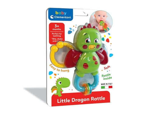 BABY CLM RATTLES TEETHING DINOSAUR