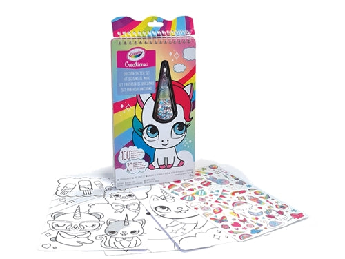 CREATIONS ALBUM UNICORN SKETCH SET