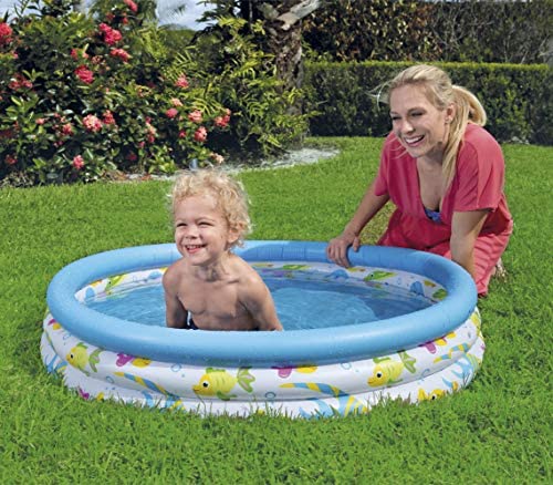 PISCINA CORAL KIDS A 3 ANELLI CM. 102X25