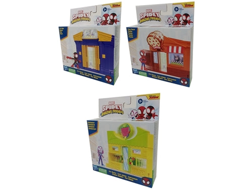 SPIDEY MINI PLAYSET CITY BLOCKS AST
