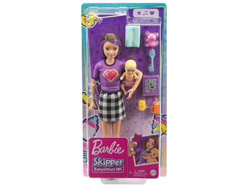 BARBIE BABYSITTER DOLL+BABY