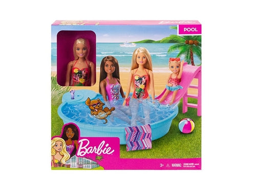 BARBIE PISCINA CON BAMBOLA BIONDA