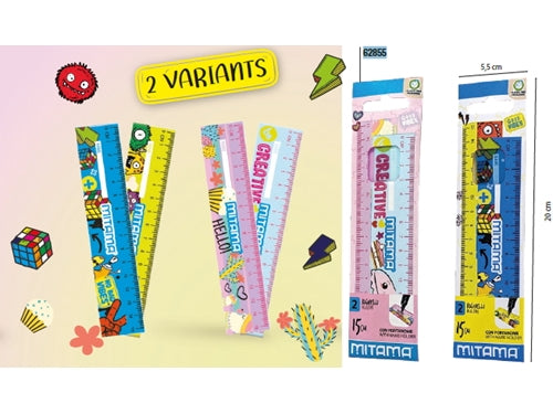 DOPPIODECIMETRO MITAMA 15 CM BL 2 PZ