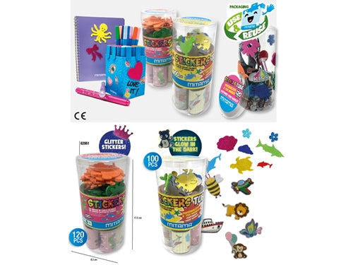 STICKER TUBE 120PZ 2 VERSIONI ASSORTITE