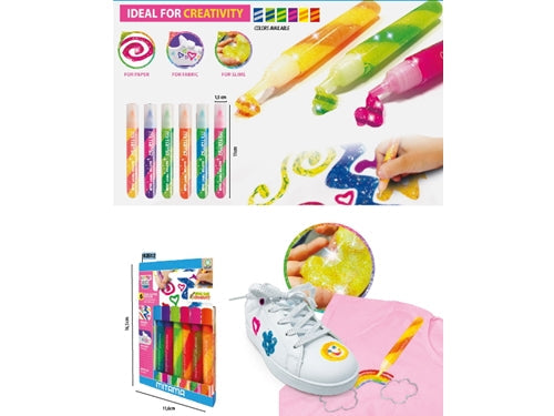 6 COLLE GLITTER COL. ASS.