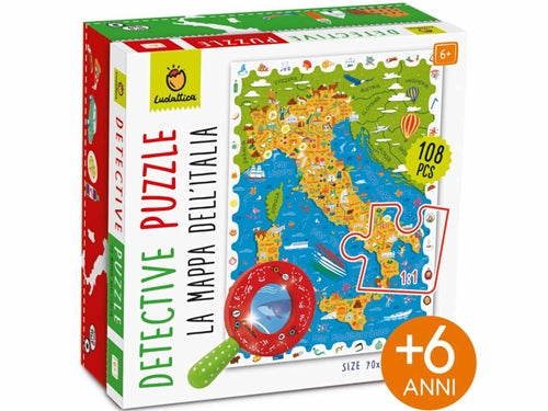 DETECTIVE PUZZLE 108 PZ MAPPA ITALIA