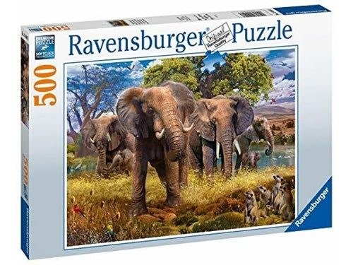 FAMIGLIA DI ELEFANTI PUZZLE 500 PZ