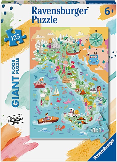 MAPPA DELL ITALIA PUZZLE 125 GIANT