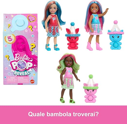 BARBIE CHELSEA POP REVEAL SERIE ANIMAL