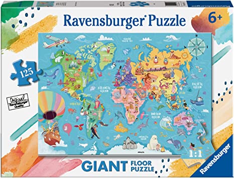 MAPPA DEL MONDO PUZZLE 125 GIANT