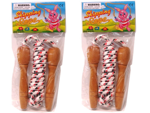 CORDA SALTO NYLON MANICI LEGNO