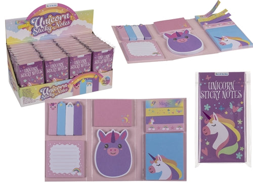 NOTE ADESIVE UNICORNO 6 DIMENSIONI