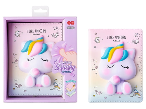 NOTEBOOK SQUISHY UNICORNO 12X18 CM - Otty