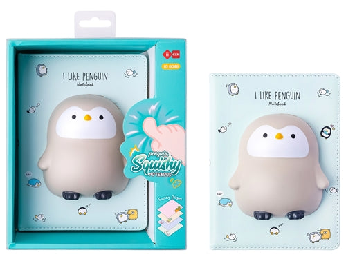 NOTEBOOK SQUISHY PINGUINO 12X18 CM - Otty