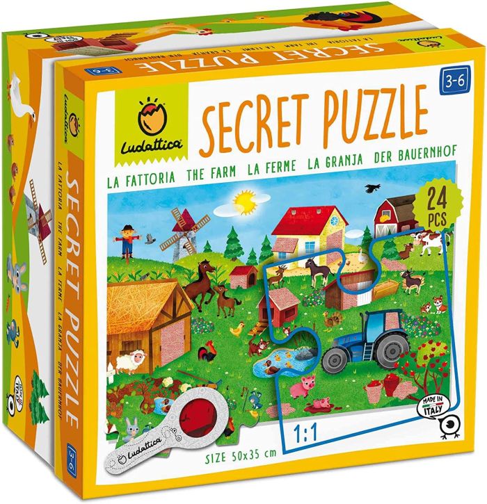 SECRET PUZZLE 24 PCS LA FATTORIA