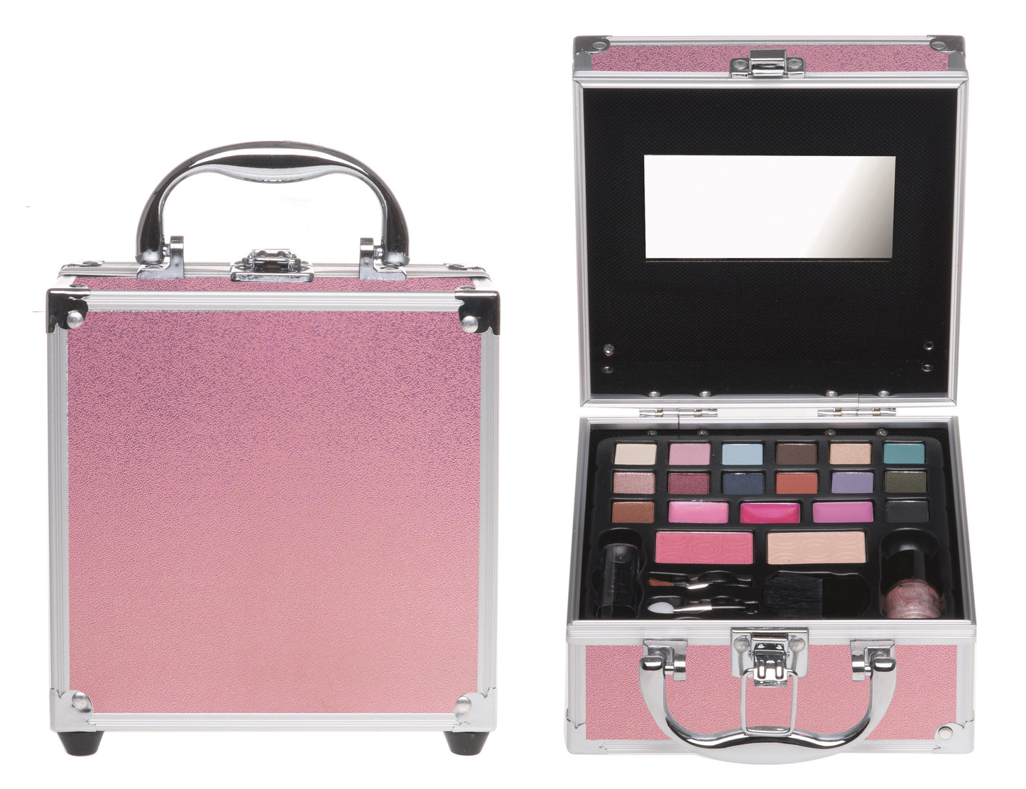 COSMETIC VALIGETTA ROSA GLITTER MINI 26PK