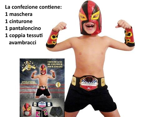 COSTUME WWE CON MASCHERA
