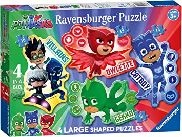 PUZZLE SHAPED 4 IN 1 PJ MASK 24 PZ