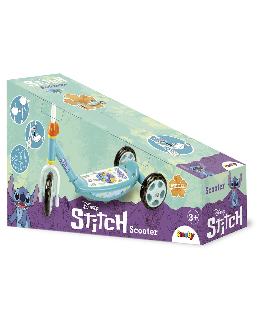 MONOPATTINO TRE RUOTE STITCH