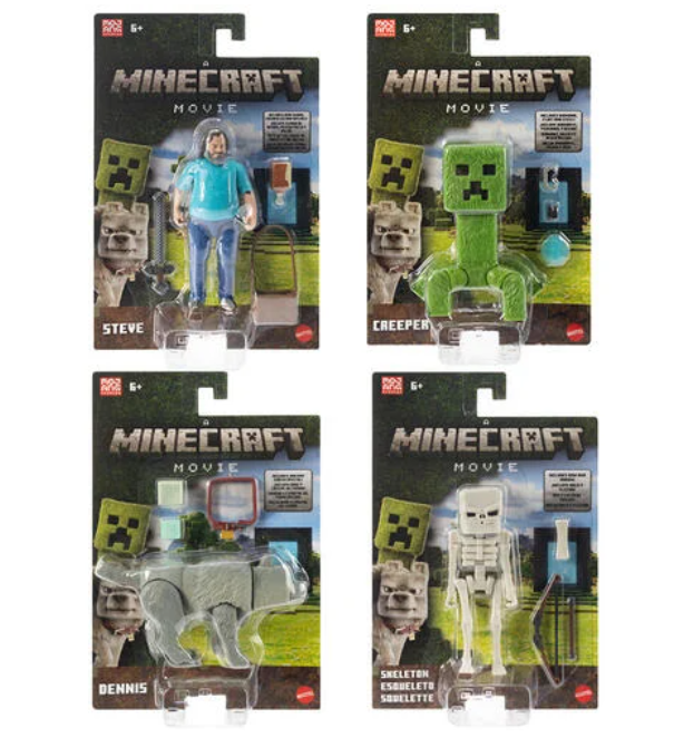 MINECRAFT MOVIE PERSONAGGI ASS.TO