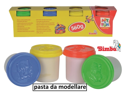 A&F 4 VASETTI PASTA DA MODELLARE 140 GR