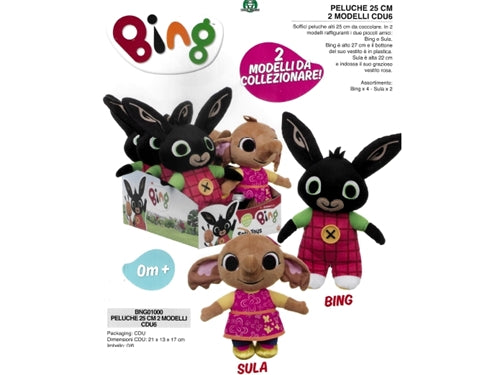 BING PELUCHE 25CM 2 MODELLI CDU6 W2