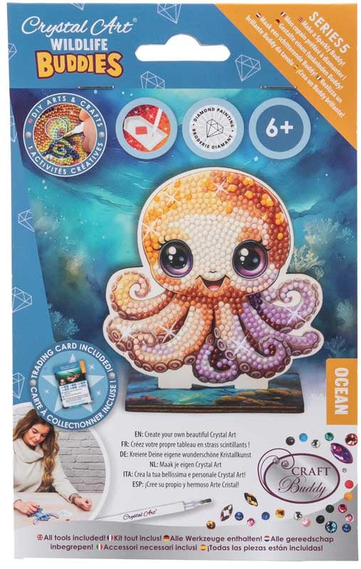 CRYSTAL ART OCEANO POLPO