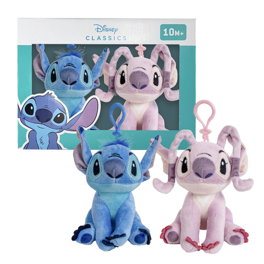 DISNEY STITCH PLUSH CLIP 2 PACK