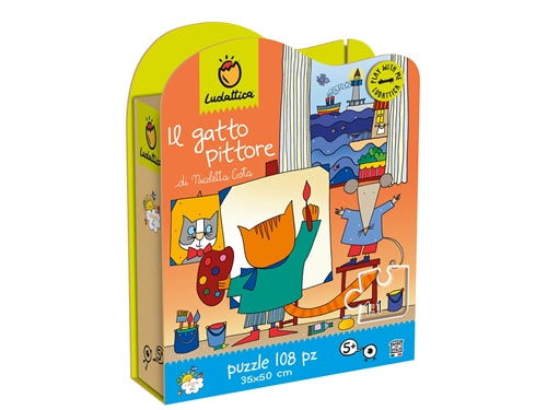 N COSTA PUZZLE 108 IL GATTO PITTORE