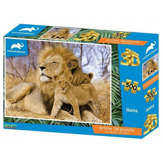 PUZZLE LEONE 3D ANIMAL PLANET 500 PZ