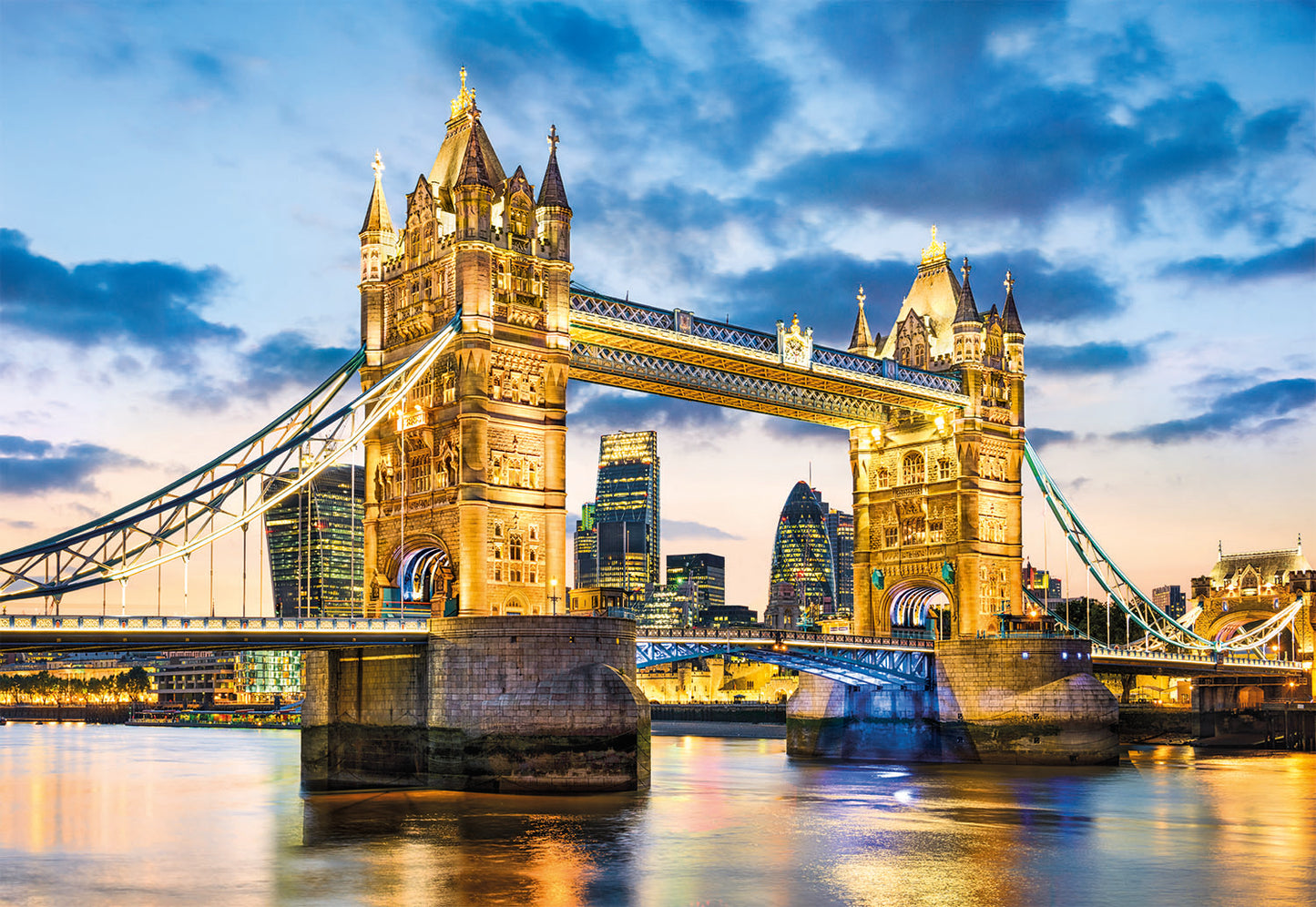 PUZZLE 2000 HQ TOWER BRIDGE AT DUSK