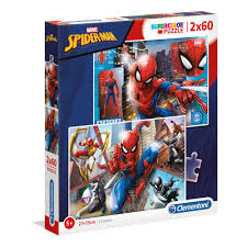 PUZZLE 2X60 PEZZI SPIDERMAN