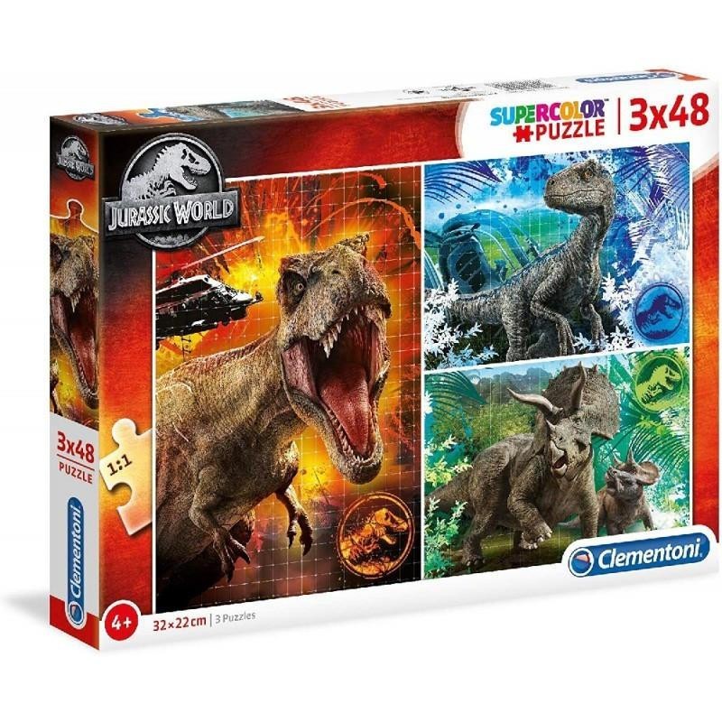 PUZZLE 3X48 JURASSIC WORLD