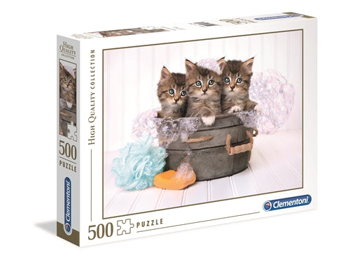 PUZZLE 500 HQ KITTENS AND SOAP