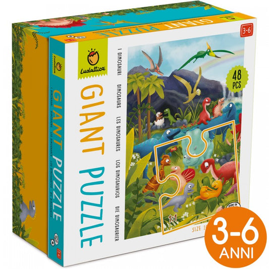 LUD. GIANT PUZZLE 48 PZ I DINOSAURI