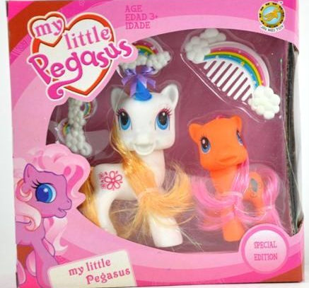 PONY PEGASUS CON BABY VINILE