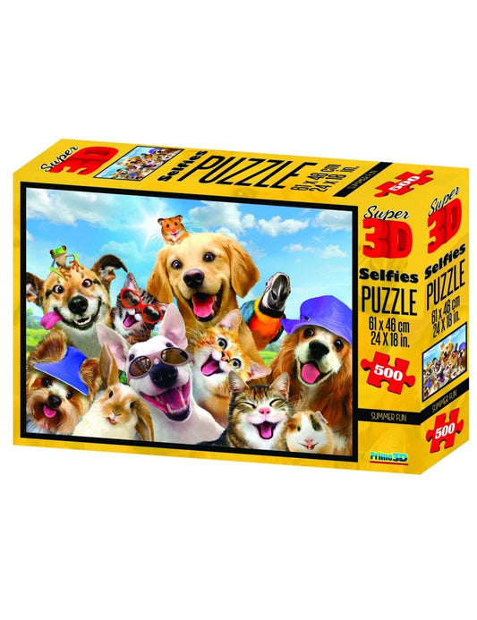 PUZZLE CANI SELFIE 3D 48 PEZZI