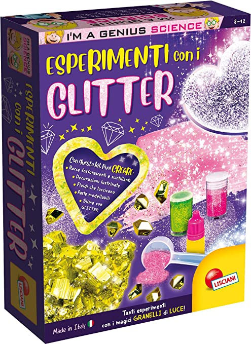 I M GENIUS ESPERIMENTI CON GLITTER